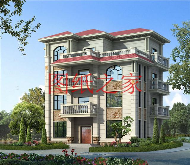 小戶型四層別墅圖，占地110平米左右，小巧精致、簡單大氣！