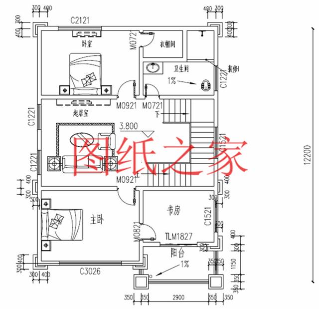 小戶型四層別墅圖，占地110平米左右，小巧精致、簡單大氣！