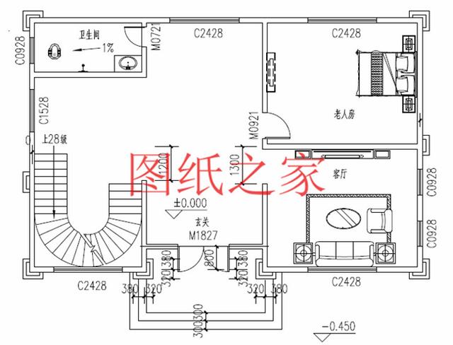 小戶型四層別墅圖，占地110平米左右，小巧精致、簡單大氣！
