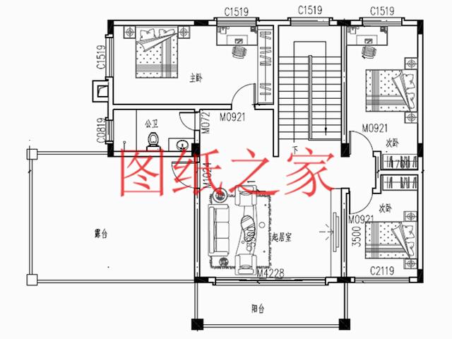簡(jiǎn)約美觀、經(jīng)濟(jì)實(shí)用的二層別墅設(shè)計(jì)圖，非常符合您建房的實(shí)際需要！