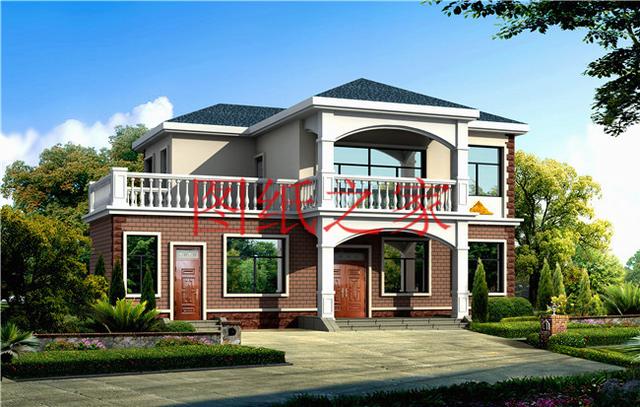 簡(jiǎn)約美觀、經(jīng)濟(jì)實(shí)用的二層別墅設(shè)計(jì)圖，非常符合您建房的實(shí)際需要！