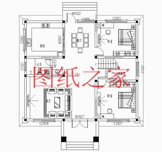 簡(jiǎn)約美觀、經(jīng)濟(jì)實(shí)用的二層別墅設(shè)計(jì)圖，非常符合您建房的實(shí)際需要！