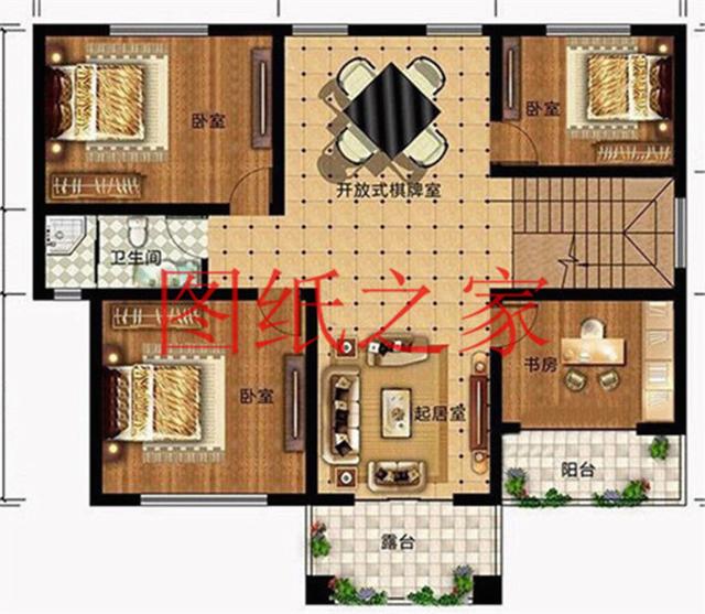 簡(jiǎn)約美觀、經(jīng)濟(jì)實(shí)用的二層別墅設(shè)計(jì)圖，非常符合您建房的實(shí)際需要！