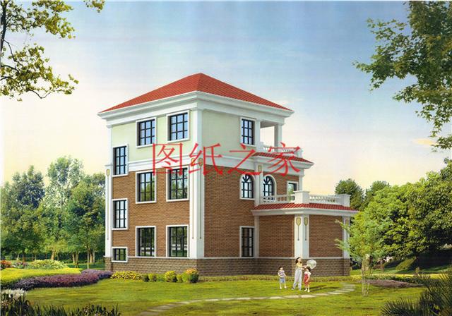 30萬三層別墅設(shè)計(jì)圖，100平米的方正戶型，舒適宜居、美觀大氣！