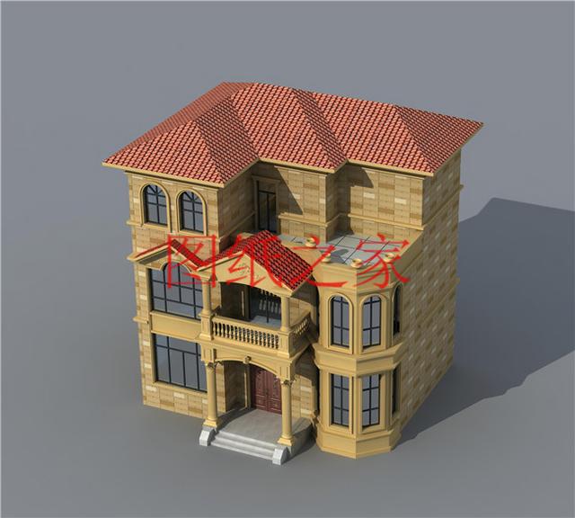 30萬三層別墅設(shè)計(jì)圖，100平米的方正戶型，舒適宜居、美觀大氣！