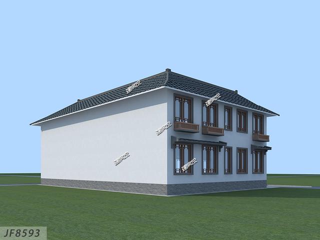 新款農(nóng)村自建房，在老家有棟別墅，一家人其樂融融！