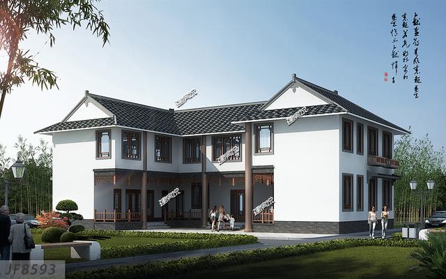 新款農(nóng)村自建房，在老家有棟別墅，一家人其樂融融！