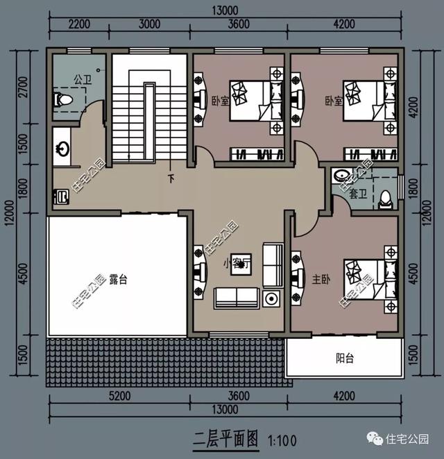 田園別墅設(shè)計圖，內(nèi)外兼修，設(shè)計獨特，外觀靚麗。