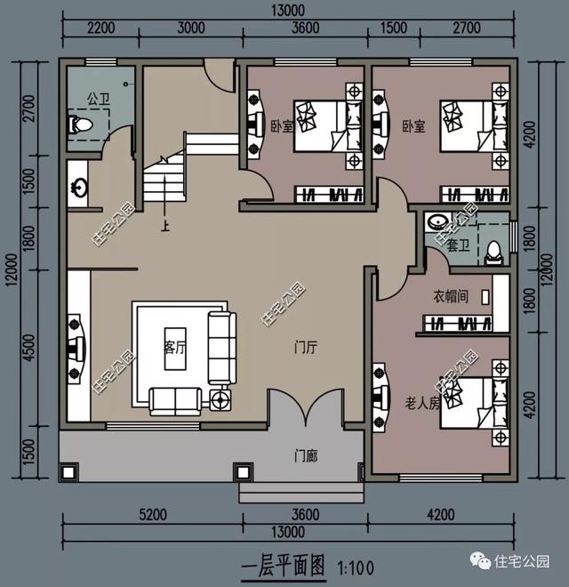 田園別墅設(shè)計圖，內(nèi)外兼修，設(shè)計獨特，外觀靚麗。