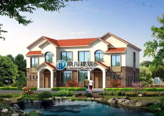 8套雙拼別墅設(shè)計(jì)圖，兄弟別墅這樣建，氣派實(shí)用有面子。