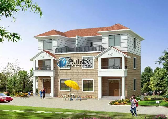 8套雙拼別墅設(shè)計(jì)圖，兄弟別墅這樣建，氣派實(shí)用有面子。