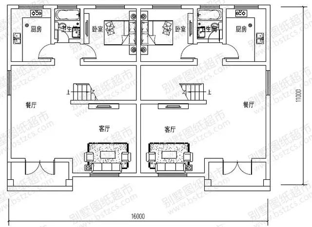 8套雙拼別墅設(shè)計(jì)圖，兄弟別墅這樣建，氣派實(shí)用有面子。