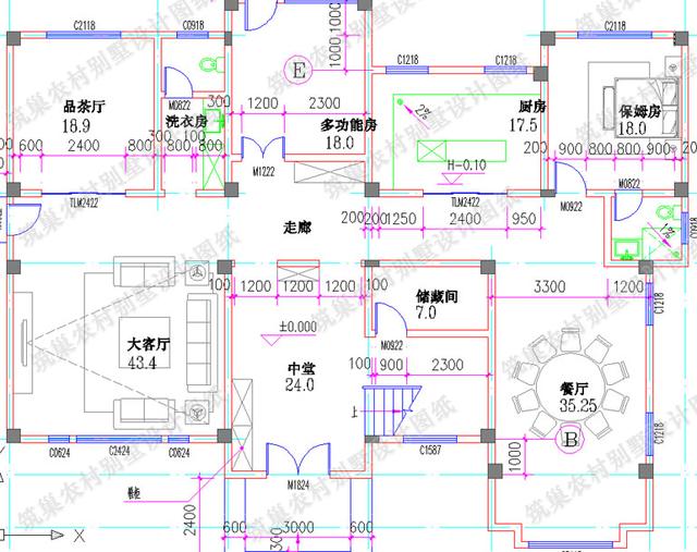 經(jīng)典熱款三層別墅設(shè)計(jì)圖，多露臺(tái)+挑空客廳設(shè)計(jì)。