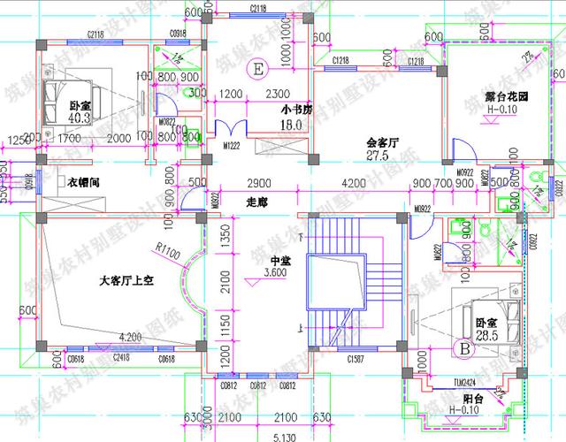 經(jīng)典熱款三層別墅設(shè)計(jì)圖，多露臺(tái)+挑空客廳設(shè)計(jì)。