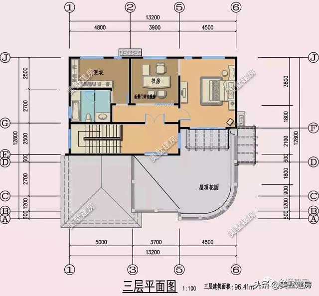獨(dú)特別墅設(shè)計(jì)圖，家里有一個(gè)屋頂花園，簡(jiǎn)直太羨慕啦！