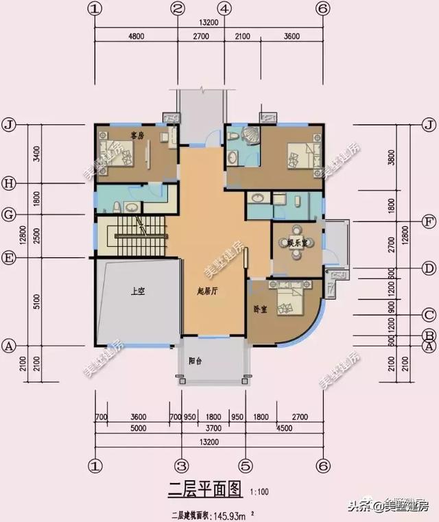 獨(dú)特別墅設(shè)計(jì)圖，家里有一個(gè)屋頂花園，簡(jiǎn)直太羨慕啦！