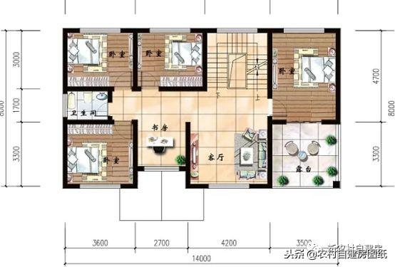 三層別墅設(shè)計圖，帶車庫主體25萬起，值不值你說了算！