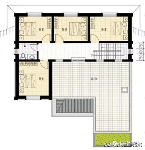 3款中式帶院別墅設(shè)計(jì)圖，你與世外桃源就差一個(gè)庭院！