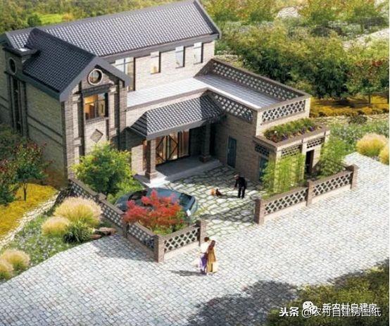 3款中式帶院別墅設(shè)計(jì)圖，你與世外桃源就差一個(gè)庭院！