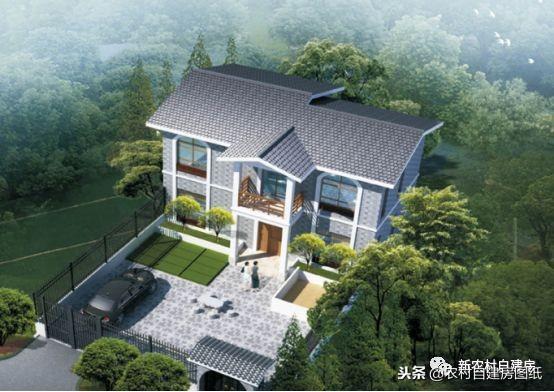 3款中式帶院別墅設(shè)計(jì)圖，你與世外桃源就差一個(gè)庭院！