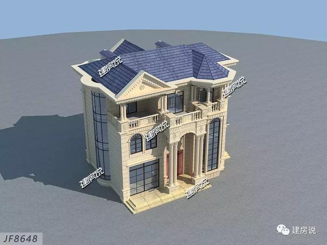 高貴氣派的別墅設(shè)計圖，建一棟在村里，全村人關(guān)注的焦點。