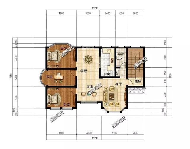 高貴氣派的別墅設(shè)計圖，建一棟在村里，全村人關(guān)注的焦點。