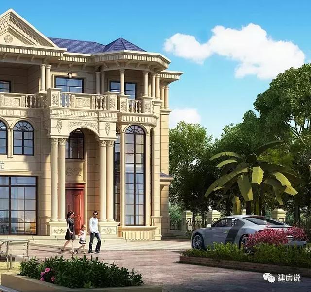 高貴氣派的別墅設(shè)計圖，建一棟在村里，全村人關(guān)注的焦點。