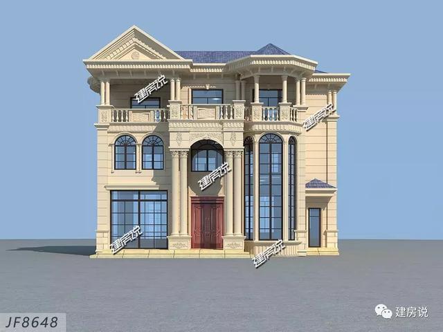 高貴氣派的別墅設(shè)計圖，建一棟在村里，全村人關(guān)注的焦點。