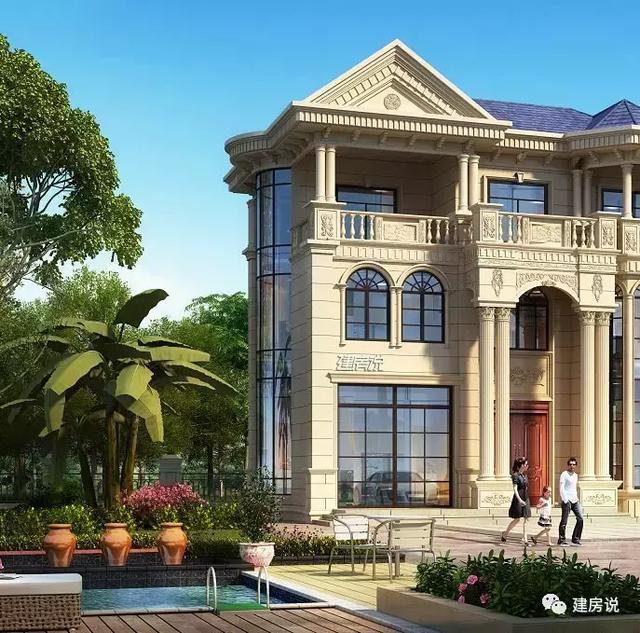 高貴氣派的別墅設(shè)計圖，建一棟在村里，全村人關(guān)注的焦點。