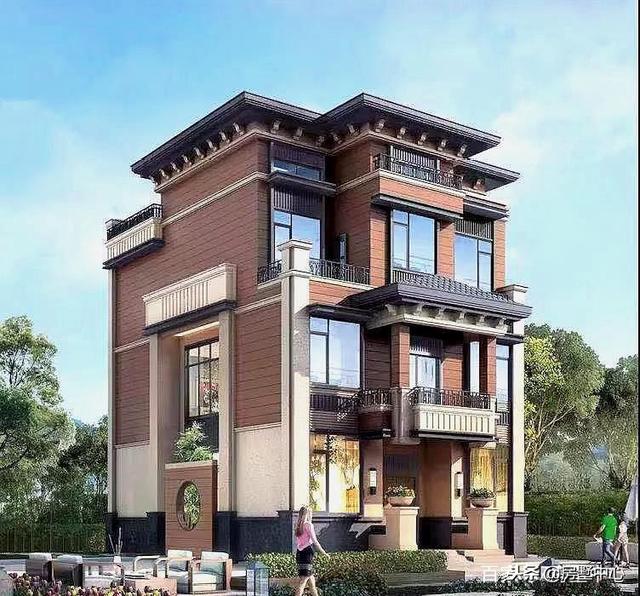 三層新中式別墅設(shè)計圖，外觀獨特精美，這樣的房子才值得傳承