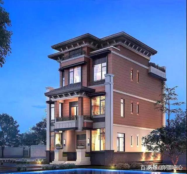 三層新中式別墅設(shè)計圖，外觀獨特精美，這樣的房子才值得傳承