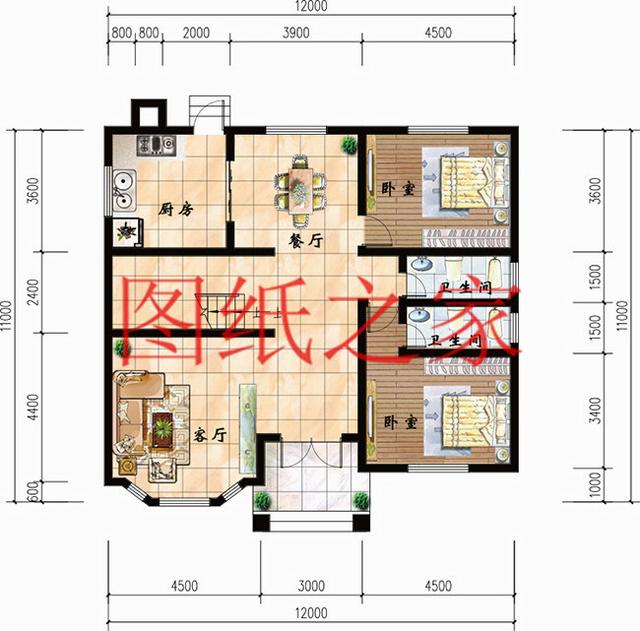 3套125平米兩層自建房，造價不到20萬，讓你輕松實現(xiàn)別墅夢！