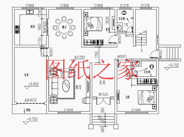 現(xiàn)代風(fēng)二層別墅設(shè)計圖，180平只要35萬，心動不如行動！