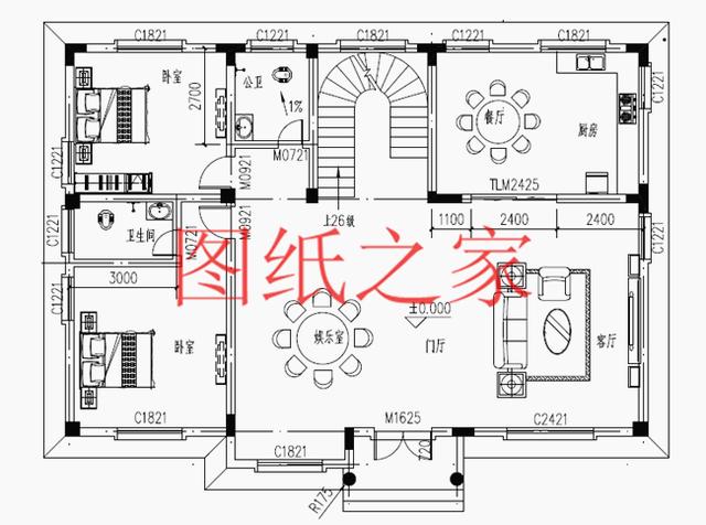 現(xiàn)代風(fēng)二層別墅設(shè)計圖，180平只要35萬，心動不如行動！