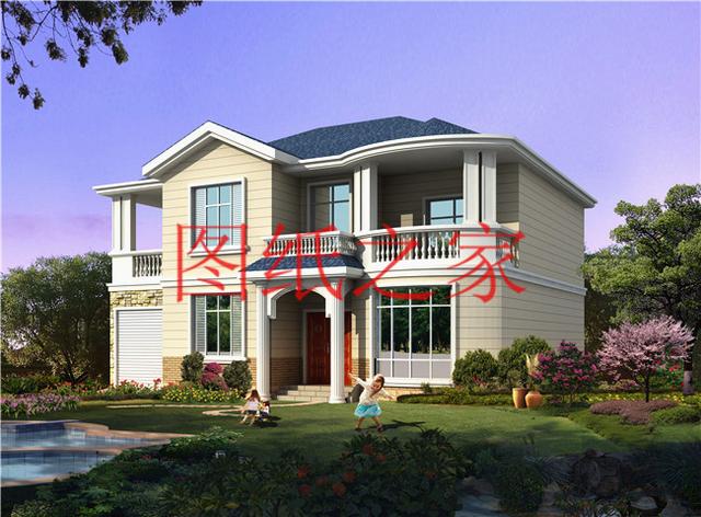 現(xiàn)代風(fēng)二層別墅設(shè)計圖，180平只要35萬，心動不如行動！