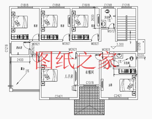 現(xiàn)代風(fēng)二層別墅設(shè)計圖，180平只要35萬，心動不如行動！