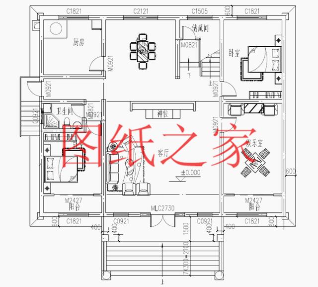 現(xiàn)代風(fēng)二層別墅設(shè)計圖，180平只要35萬，心動不如行動！
