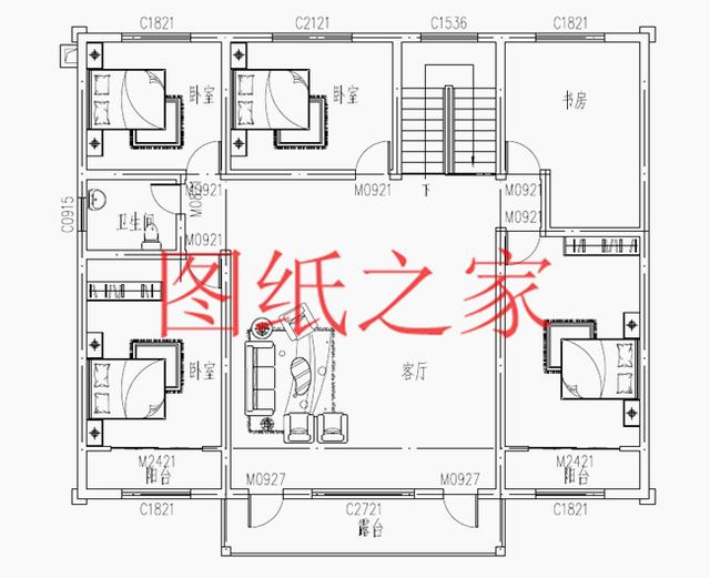 現(xiàn)代風(fēng)二層別墅設(shè)計圖，180平只要35萬，心動不如行動！