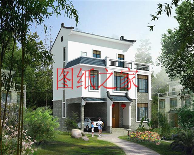 開(kāi)間只有10米，占地不到100平的三層別墅設(shè)計(jì)圖，霸氣外漏！