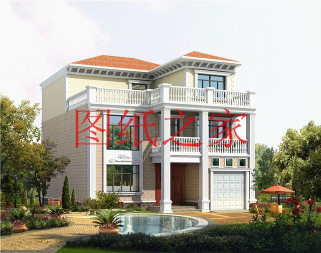 開(kāi)間只有10米，占地不到100平的三層別墅設(shè)計(jì)圖，霸氣外漏！