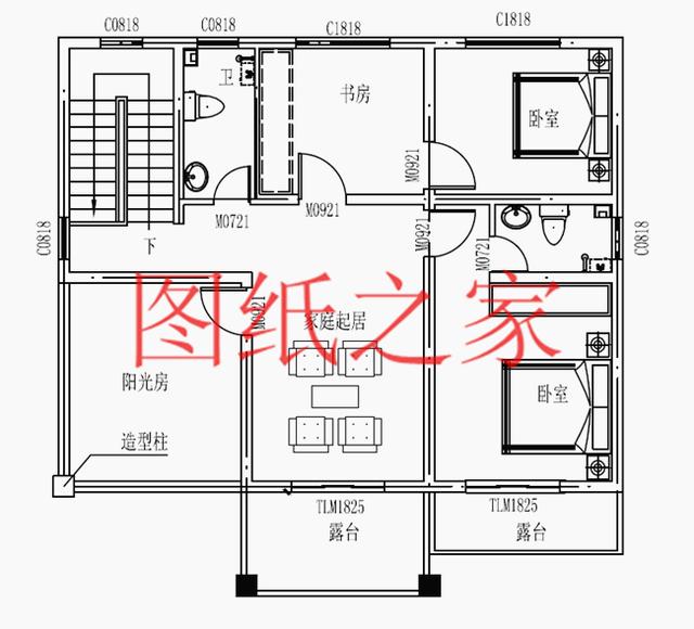 開(kāi)間只有10米，占地不到100平的三層別墅設(shè)計(jì)圖，霸氣外漏！
