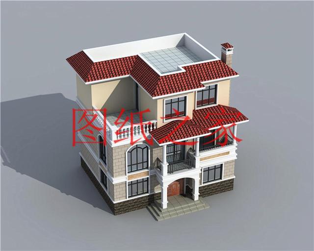 開(kāi)間只有10米，占地不到100平的三層別墅設(shè)計(jì)圖，霸氣外漏！