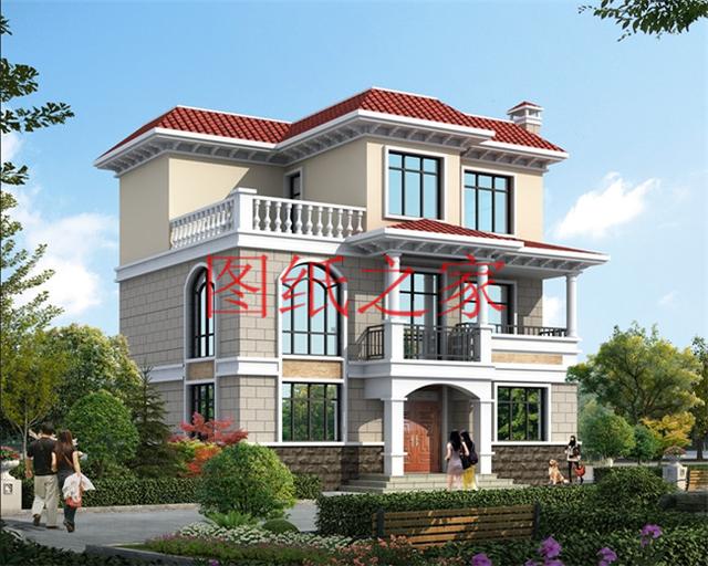 開(kāi)間只有10米，占地不到100平的三層別墅設(shè)計(jì)圖，霸氣外漏！