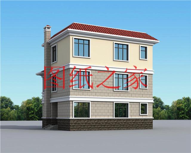 開(kāi)間只有10米，占地不到100平的三層別墅設(shè)計(jì)圖，霸氣外漏！