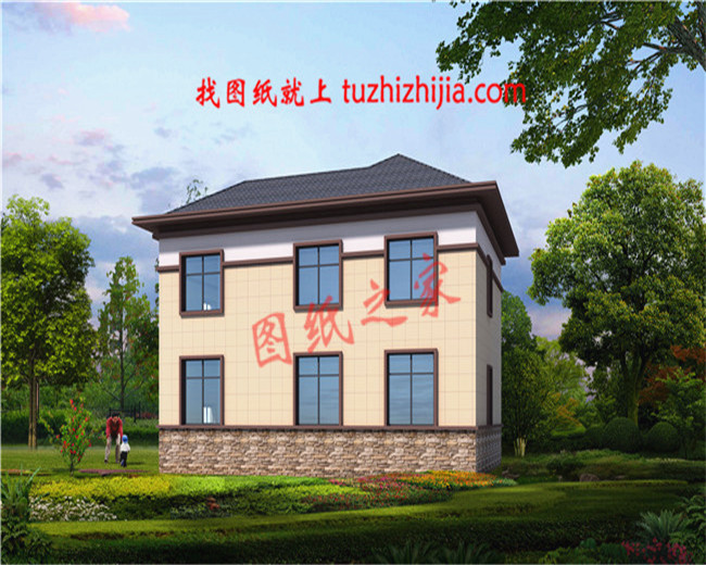 25萬農(nóng)村二層樓房設(shè)計(jì)圖紙，經(jīng)濟(jì)實(shí)用又時(shí)尚大氣！