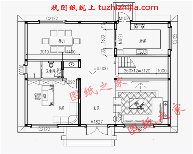 25萬農(nóng)村二層樓房設(shè)計(jì)圖紙，經(jīng)濟(jì)實(shí)用又時(shí)尚大氣！