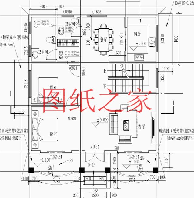 時(shí)尚小戶型獨(dú)棟二層別墅圖，占地100平左右，夠用也不浪費(fèi)！