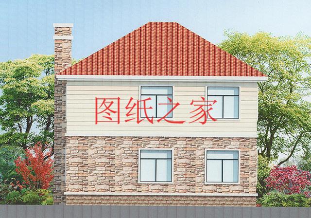 時(shí)尚小戶型獨(dú)棟二層別墅圖，占地100平左右，夠用也不浪費(fèi)！