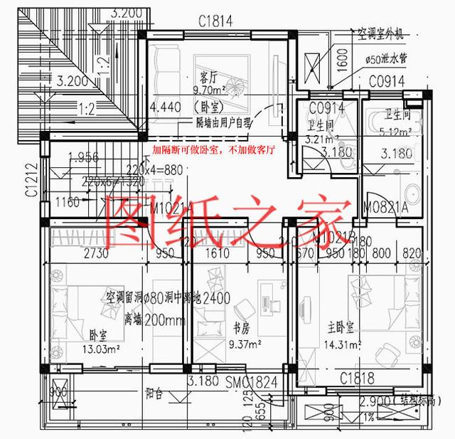 時(shí)尚小戶型獨(dú)棟二層別墅圖，占地100平左右，夠用也不浪費(fèi)！