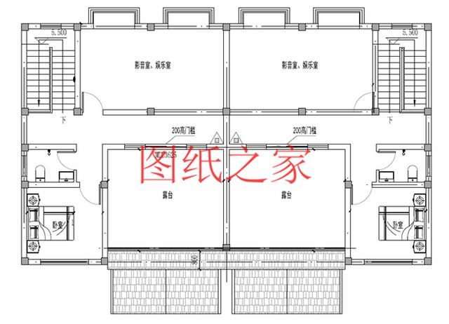 3套兄弟雙拼別墅戶型平面圖，比獨(dú)棟更美觀大氣！